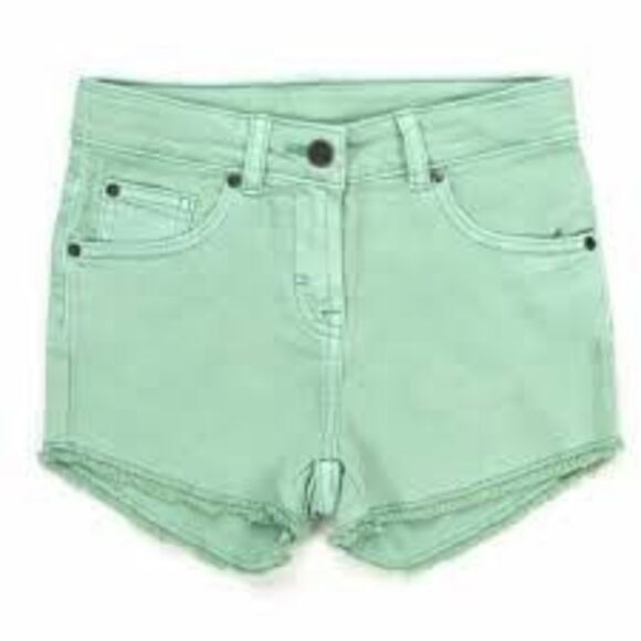 Stella McCartney Kids Girl Denim Mint Shorts.  Size 5 - Picture 1 of 7